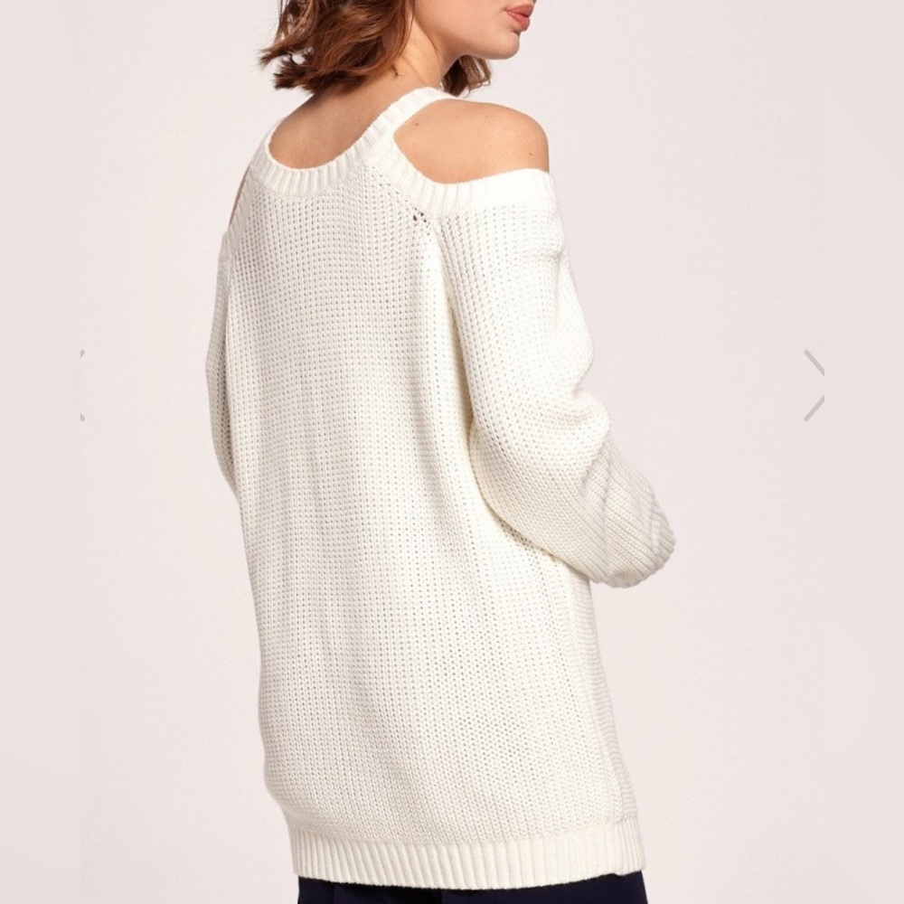 Show Me Your MuMu Cream Off-Shoulder Sweater - Picture 2 of 12